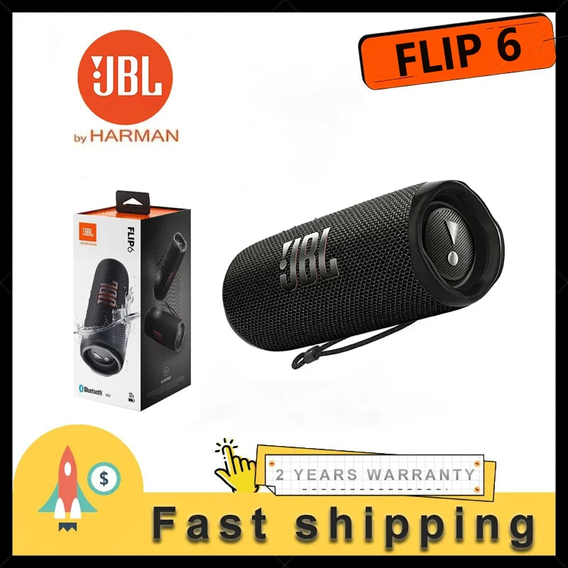FLIP 6 High Quality Wireless Bluetooth Speaker Powerful Bass Waterproof Dustproof Outdoor Travel Portable Audio FLIP6